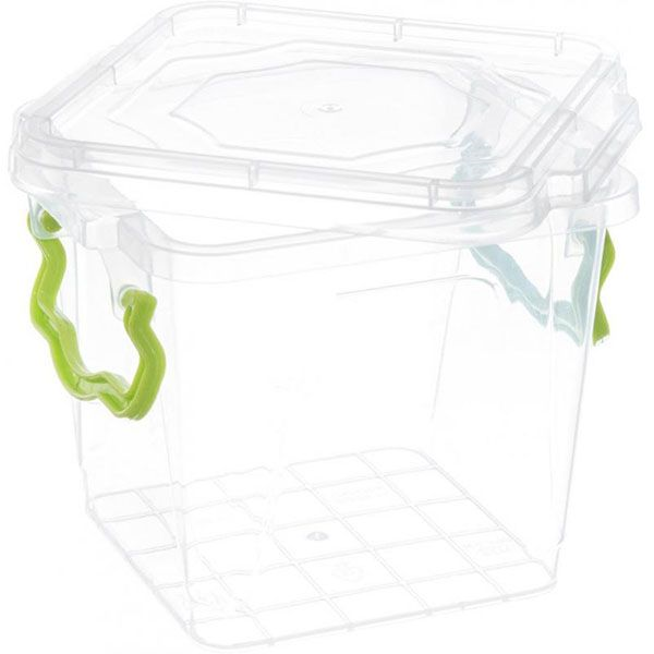 Контейнер для зберігання Ал-Пластик 1,4 л прозорий №11 140x110x165 мм (40520209)